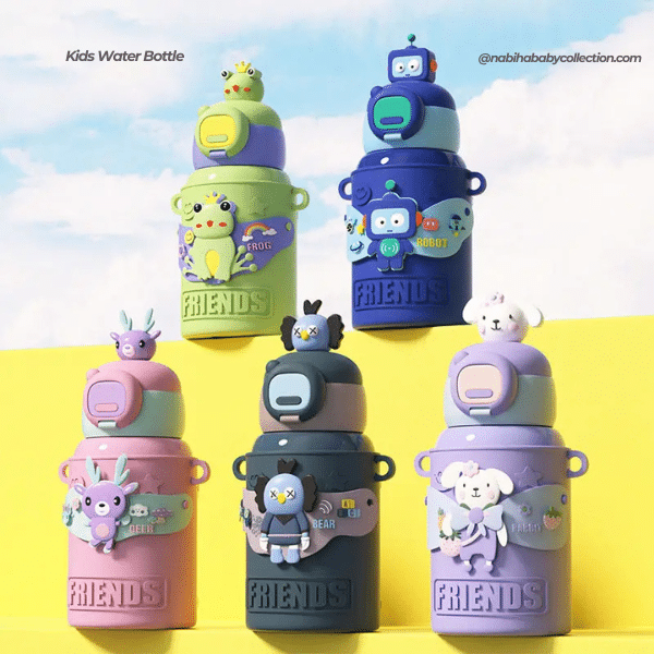 Stainless Steel Kids Sipper Bottle – 450ml